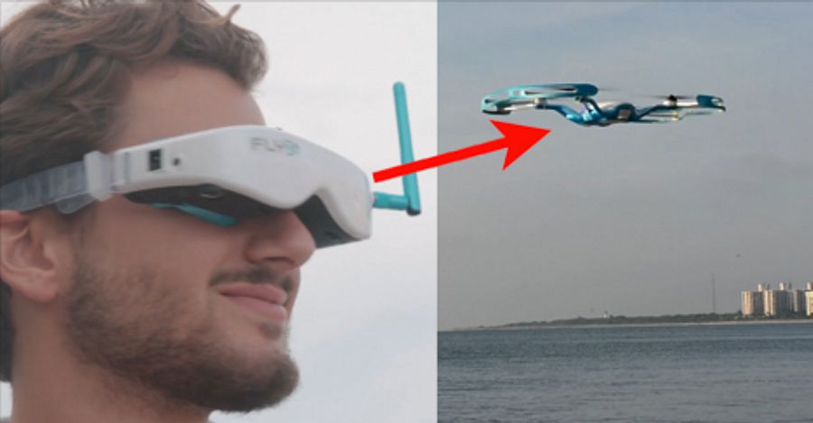 FLYBi, um drone com óculos de realidade virtual promete levar-te ao céu