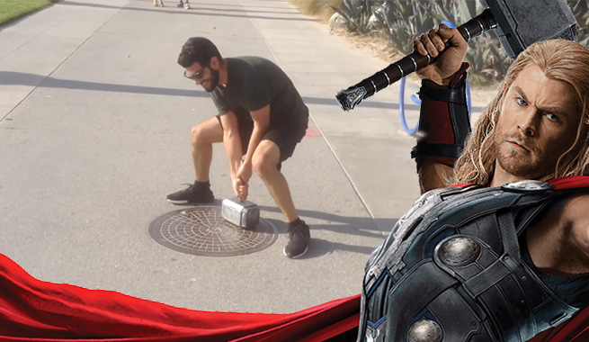 O martelo de Thor que só pode ser levantado pelo seu criador