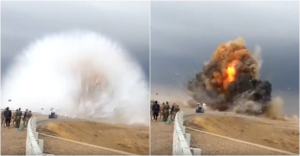Vídeo mostra a onda de choque provocada pela explosão de um carro-bomba no Iraque