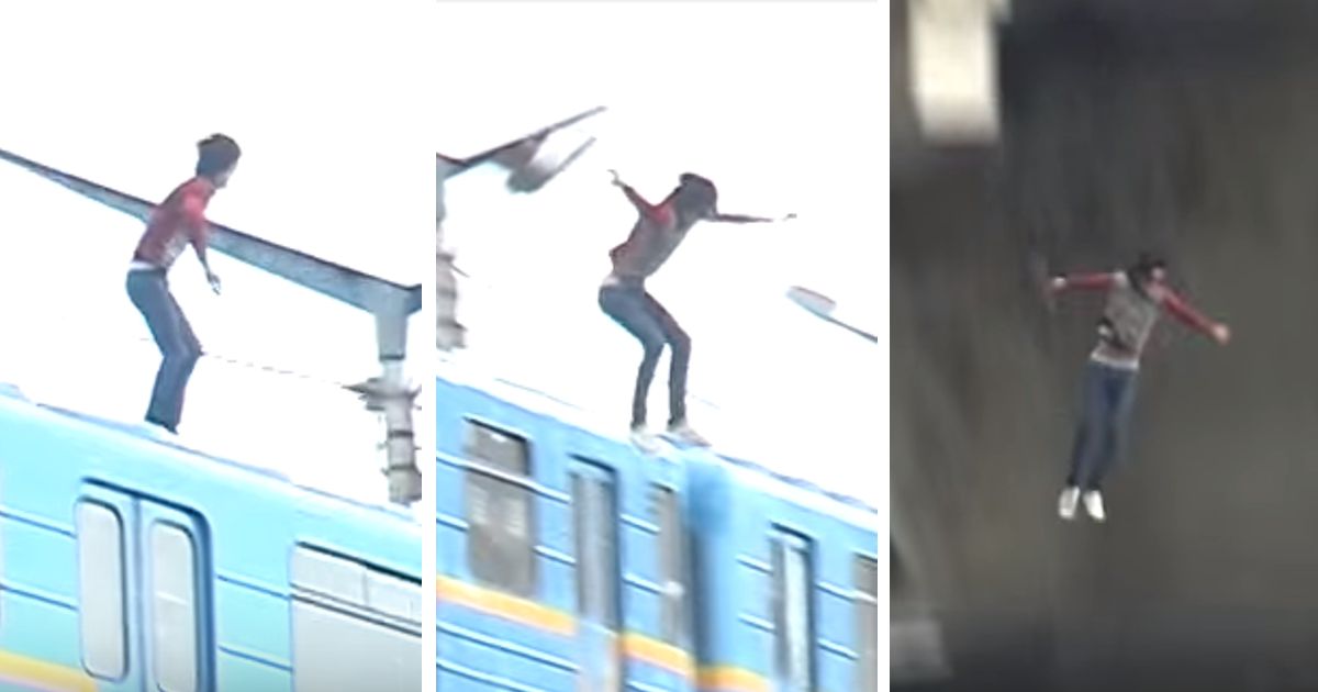 Ucraniano salta para o rio de um comboio em andamento numa ponte com 25 metros