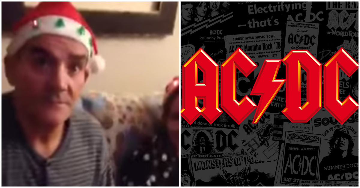 A reacção épica de um pai português que recebeu bilhetes para AC/DC no natal