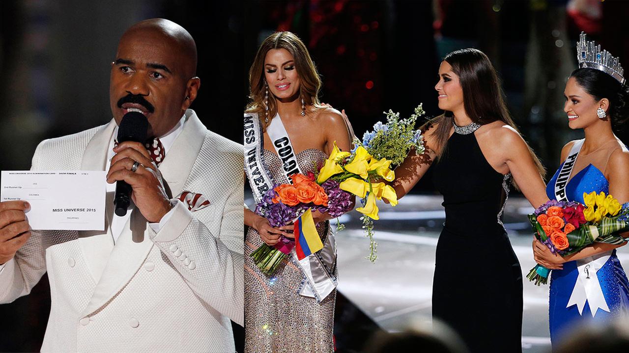 Apresentador engana-se ao anunciar a nova Miss Universo