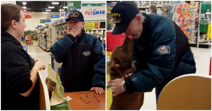 Veterano de guerra surpreendido ao recuperar os seus cães de estimação