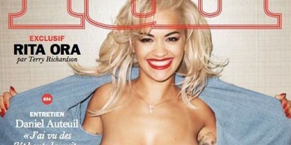 Rita Ora faz topless para revista francesa Lui