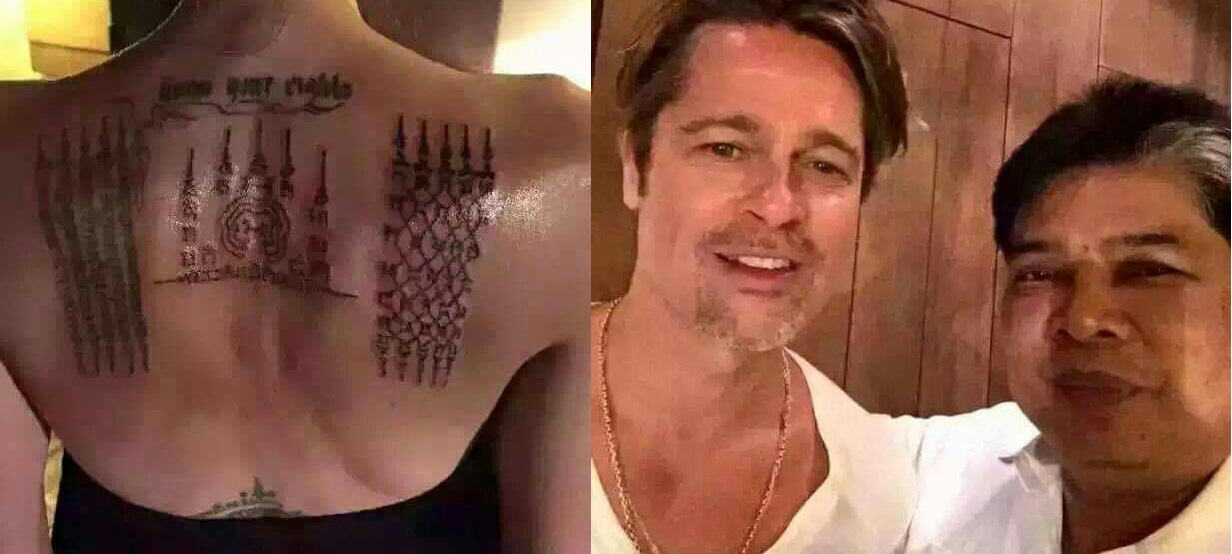 A nova tatuagem de Angelina Jolie