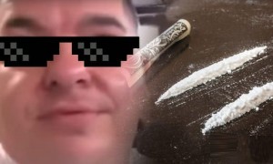 Chef apanhado a consumir cocaina em directo na TV