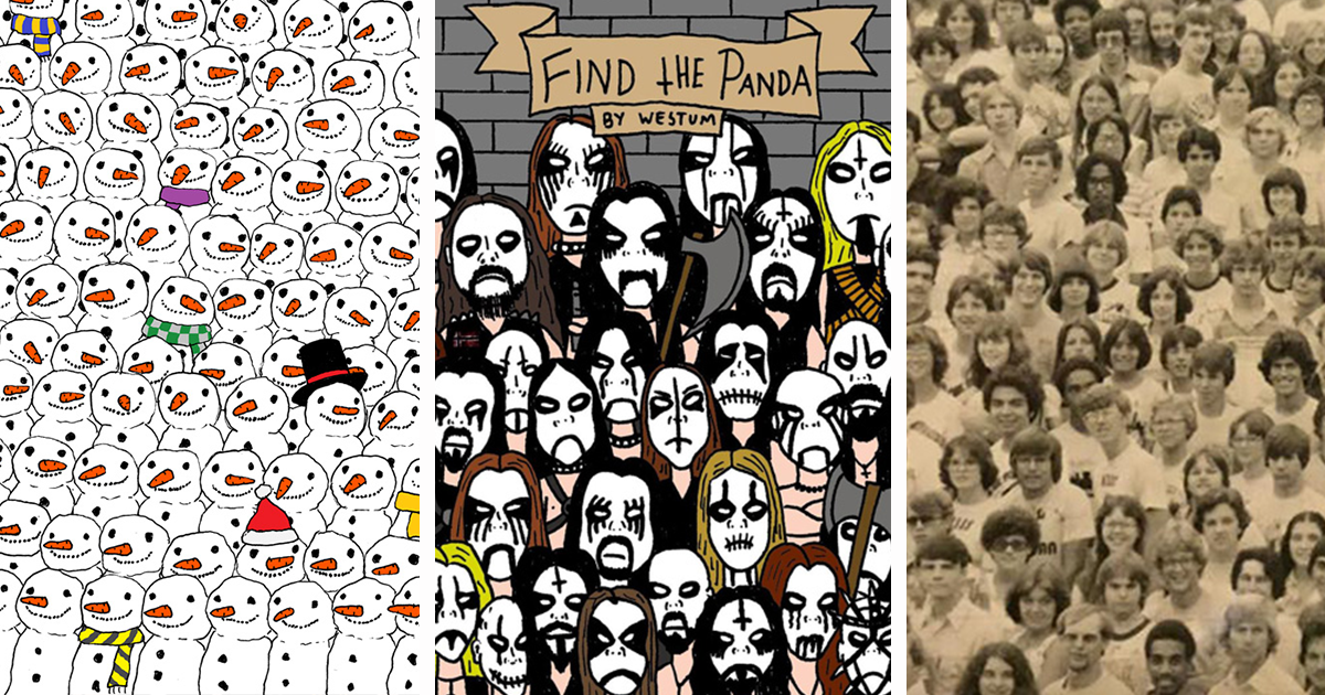Os &#8220;desafios&#8221; para encontrar o panda, todos juntos neste post