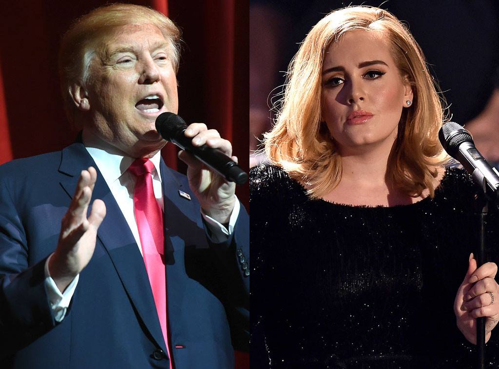 Donald Trump usa música de Adele sem permissão