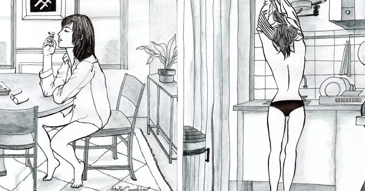Ilustradora mostra que viver sozinha pode ser um puro prazer