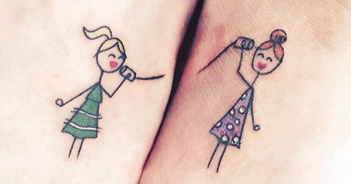 10 ideias para fazeres uma tatuagem com a tua irmã
