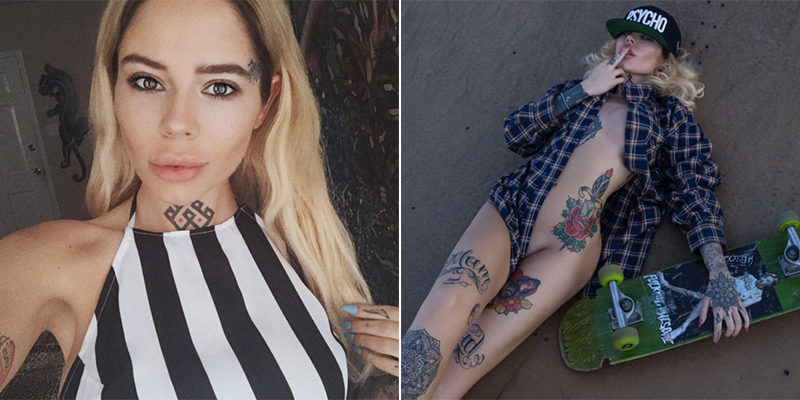 Esta modelo prova que uma mulher coberta de tatuagens, pode ser extremamente sexy