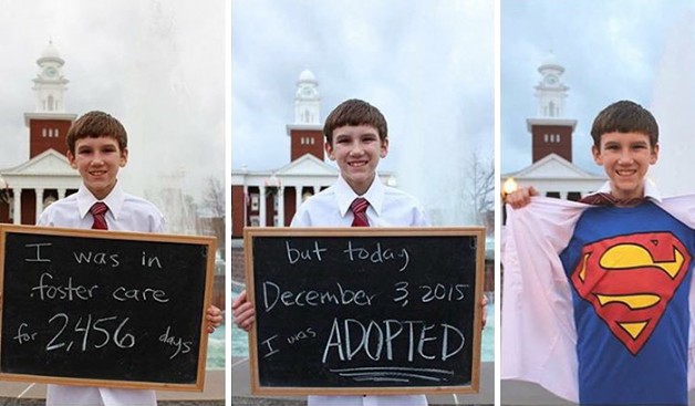Fotografias registam a emoção do dia em  que crianças e jovens são finalmente adotados