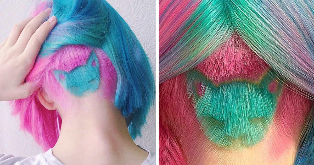 Cabelo arco-íris e com forma de gato, faz sucesso no Instagram