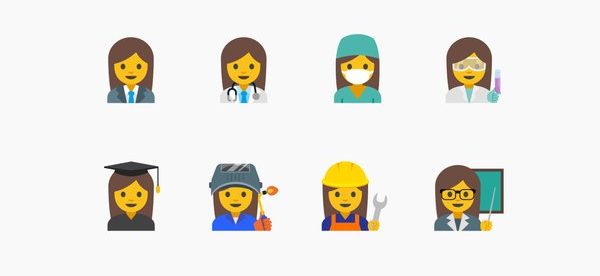 O Google criou 13 emojis que representam a mulher trabalhadora