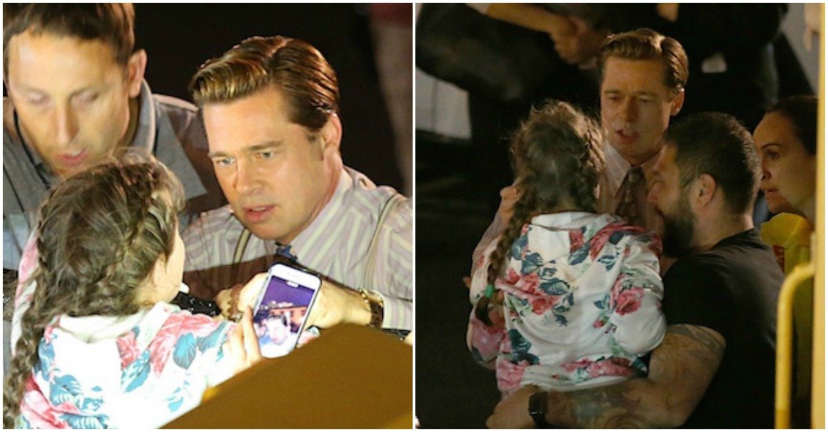 Brad Pitt salva criança de ser esmagada pelos seus fãs