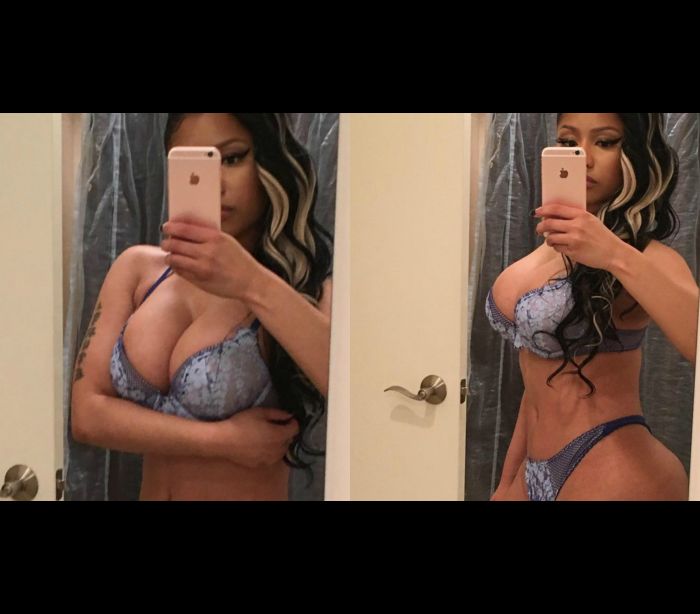 Nicky Minaj postou novamente fotos onde mostras as suas curvas
