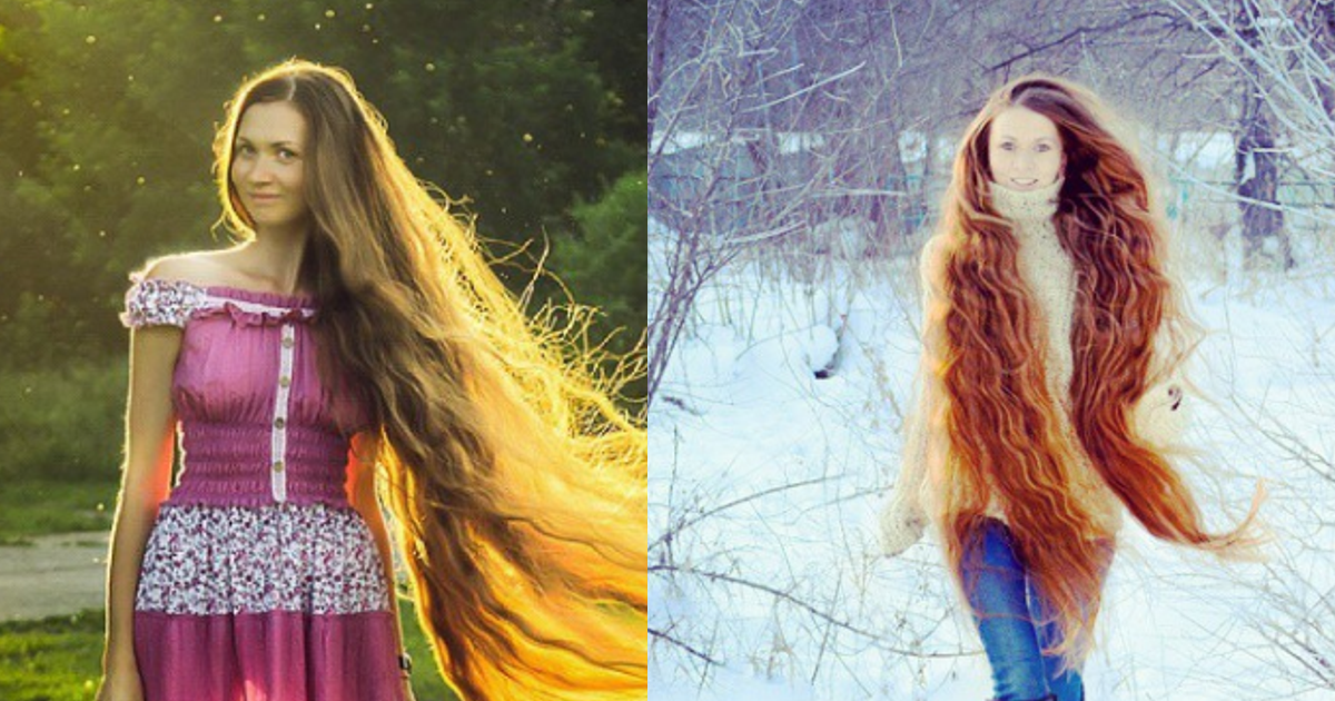 A &#8220;Rapunzel Russa&#8221; faz sucesso no Instagram, e não corta o cabelo há 13 anos