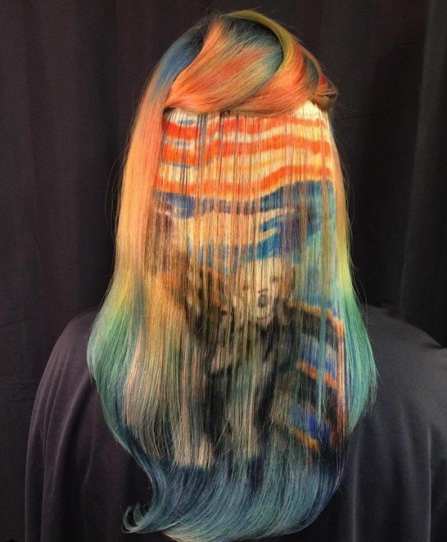 Hair-Stylist recria obras de arte famosas nos cabelos das clientes