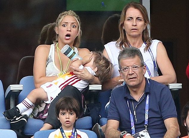 As reacções de Shakira à eliminação da Espanha do Euro 2016