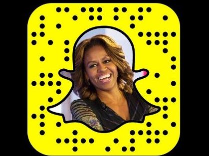 Michelle Obama cria conta no Snapchat
