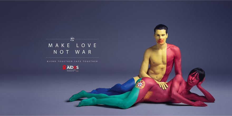 Make Love, not War. Uma campanha inteligente contra a Sida