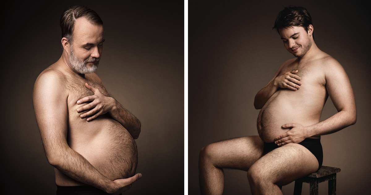 Marca alemã faz campanha com homens &#8220;grávidos de cerveja&#8221;