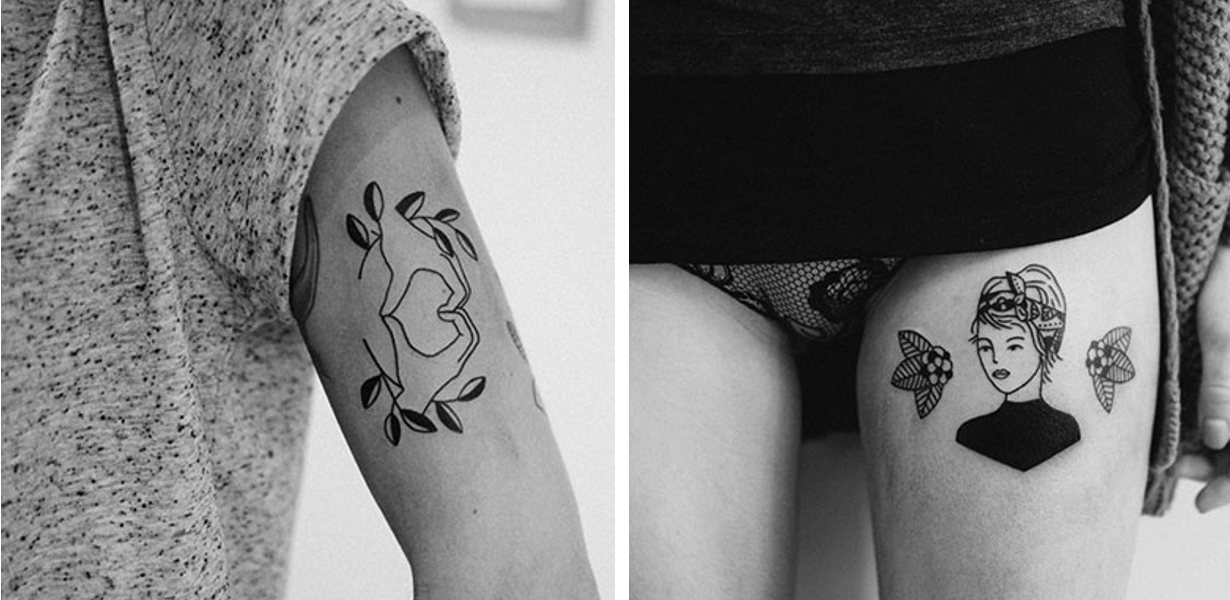 As tatuagens simples, e cheias de estilo, de Johanna Olk