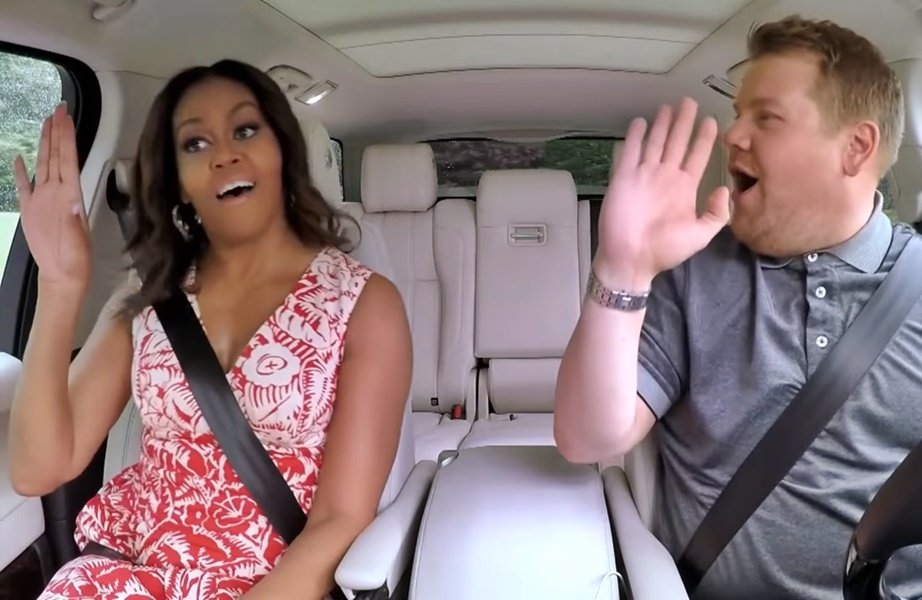 Michelle Obama canta &#8220;Single Ladies&#8221; no Carpool Karaoke