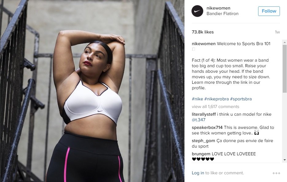 Nike escolhe modelos plus-size para nova campanha, e viraliza na web