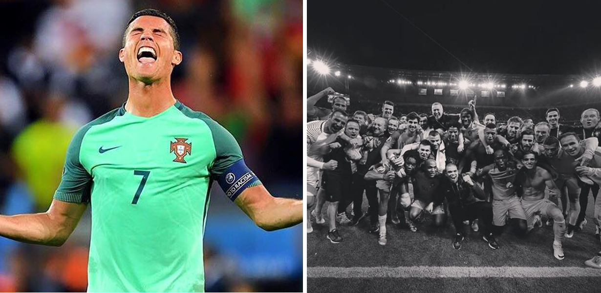 Como festejaram os jogadores de Portugal nas redes sociais