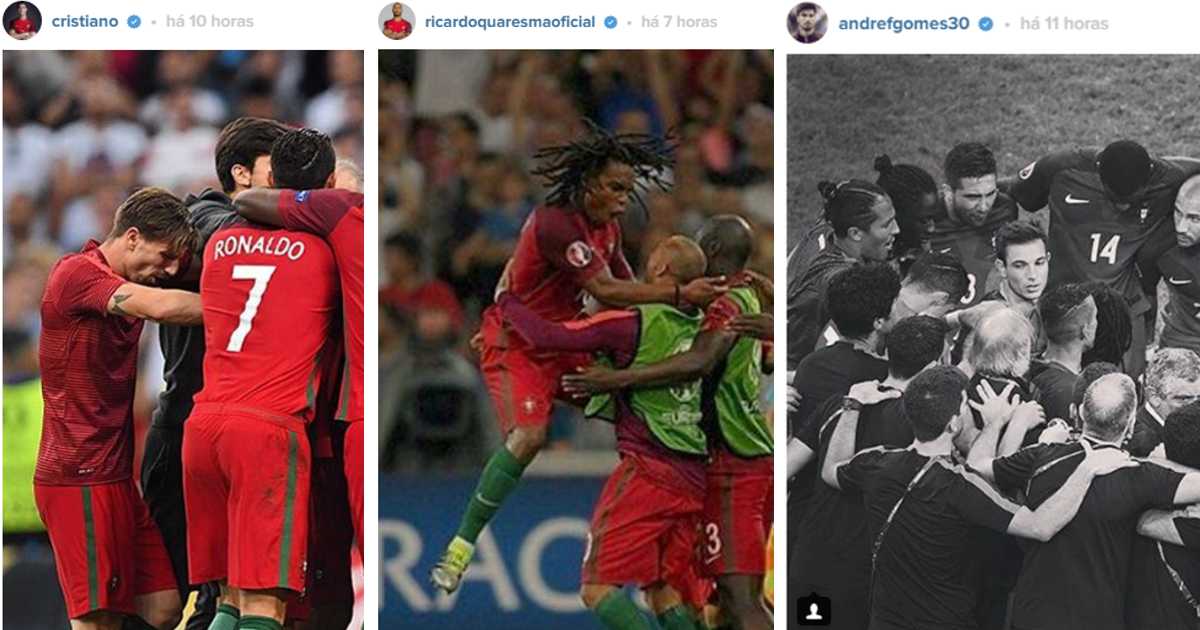 Como reagiram os jogadores portugueses nas redes sociais à vitória de ontem frente à Polónia