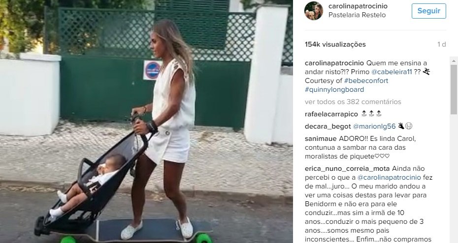 Carolina Patrocínio responde ás criticas sobre o novo carinho da bebé