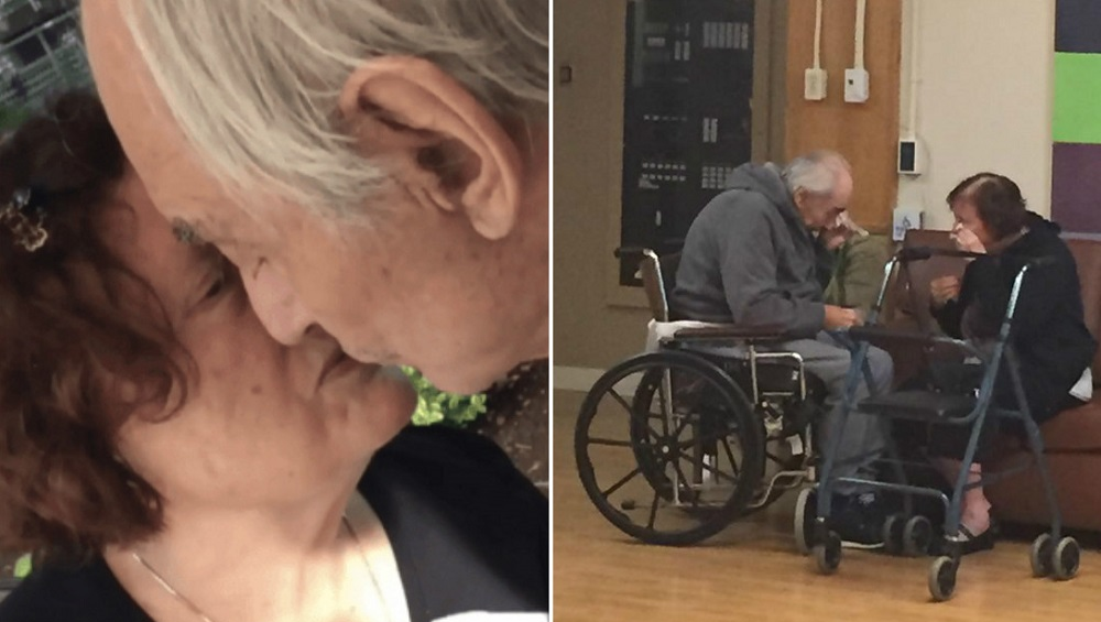 Depois de 60 anos juntos, foram obrigados a viver separados. O momento ficou viral