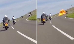 Mãe divulga vídeo do acidente de moto que matou o filho, num relato impressionante