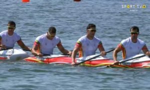Equipa portuguesa de canoagem apura-se para a final K4-1000 em 2º lugar