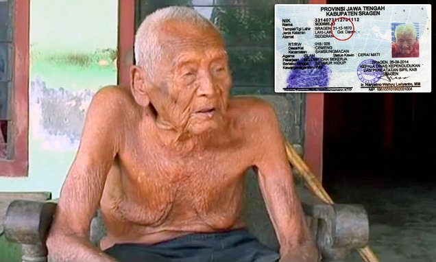 Mbah Gotho: o homem mais velho do mundo tem 145 anos, e quer morrer