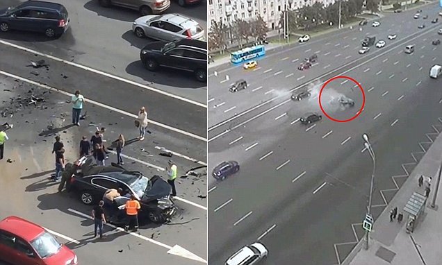 Video: violento choque frontal mata motorista de Vladimir Putin