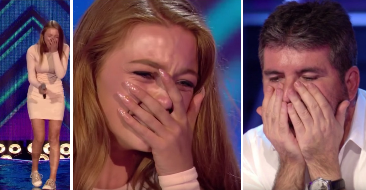 X-Factor: Super nervosa, fica em lágrimas quando ouve a decisão de Simon Cowell