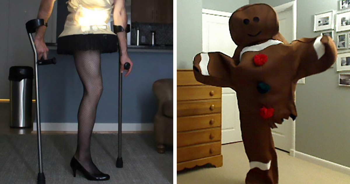 Homem com uma perna apresenta novo disfarce todos os anos no Halloween