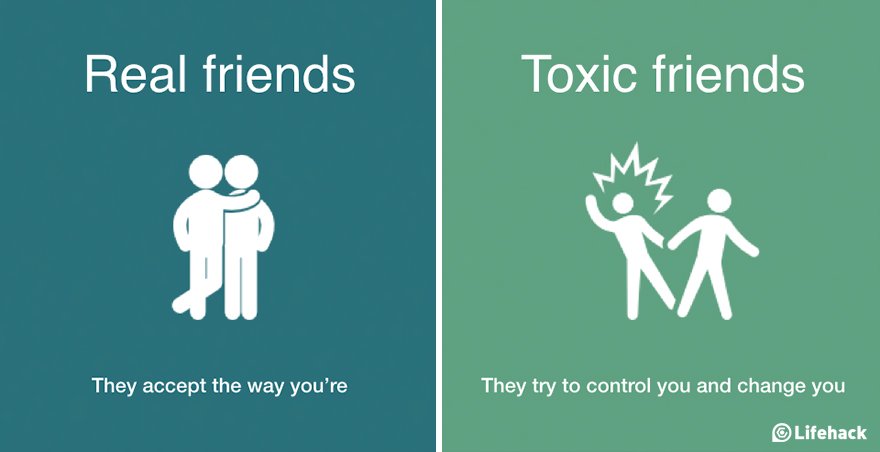 8 maneiras para distinguir os amigos verdadeiros, dos tóxicos