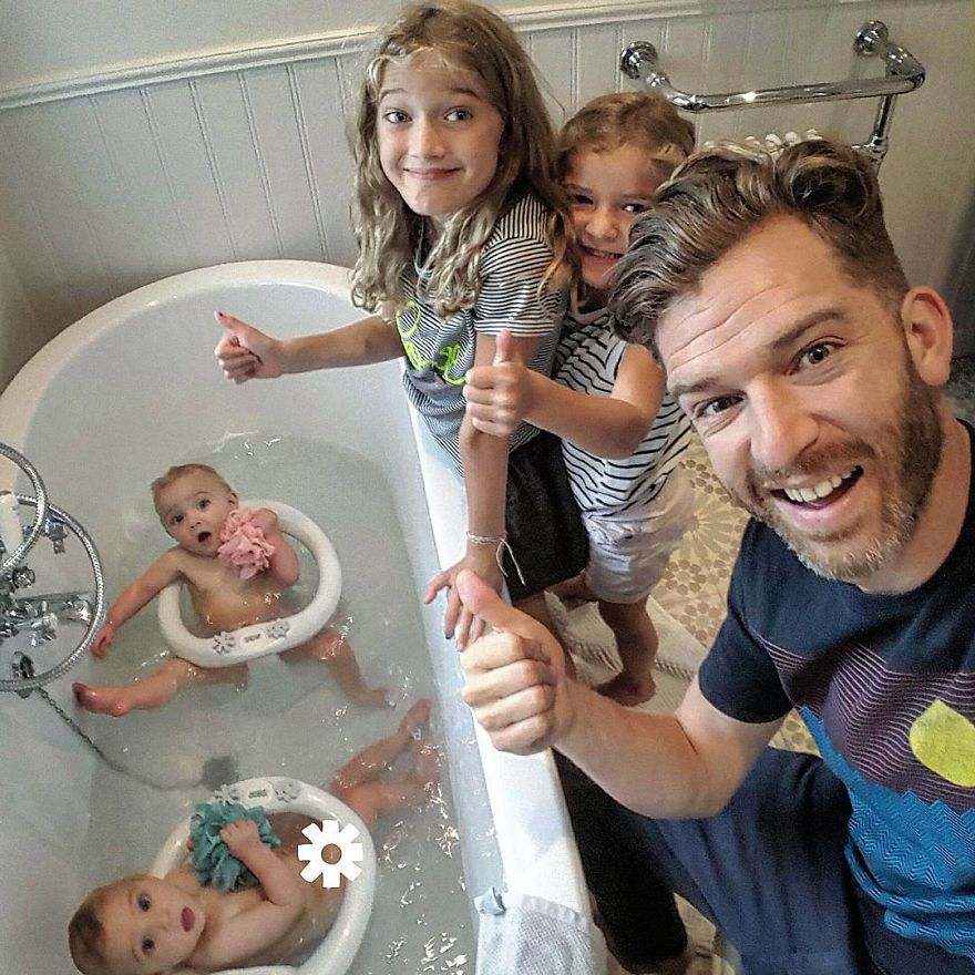 Pai de 4 filhas mostra a realidade de ser pai, e conquista o Instagram
