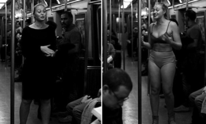 Iskra Lawrence despiu-se no metro de NY para fazer uma declaração poderosa