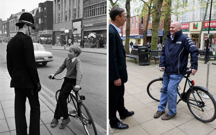 Fotografou pessoas na rua há 30 anos, e procurou-as para recriar as fotografias