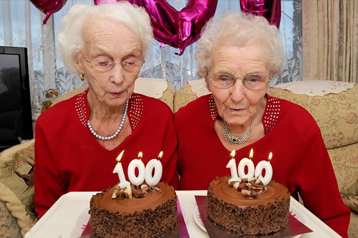 Gémeas celebram 100 anos e revelam o segredo da longevidade