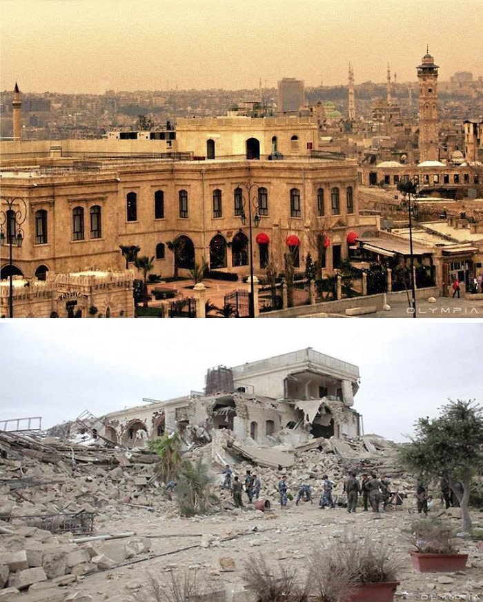 Aleppo: 15 fotografias mostram o antes e o depois da guerra