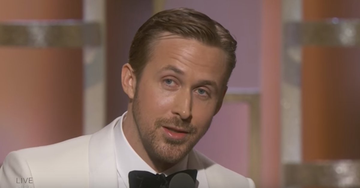 Ryan Gosling dedica Globo de Ouro à mulher e às filhas, num discurso cheio de emoção