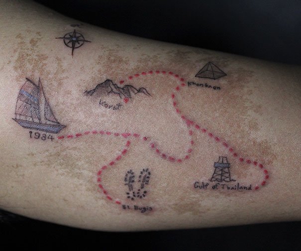 15 marcas de nascença adaptadas de forma genial com tatuagens