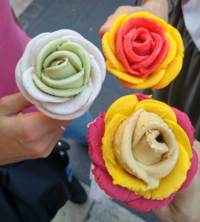 Estes gelados em forma de flor são demasiado bonitos para comer