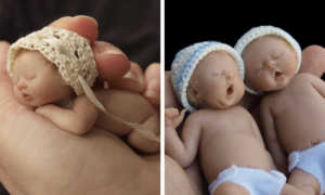 Artista esculpe bebés em miniatura, que são adoráveis ou arrepiantes