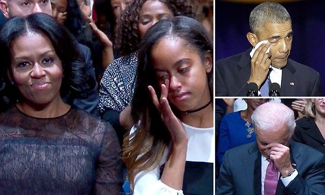 Obama agradece à família no último e emocionante discurso como Presidente dos EUA